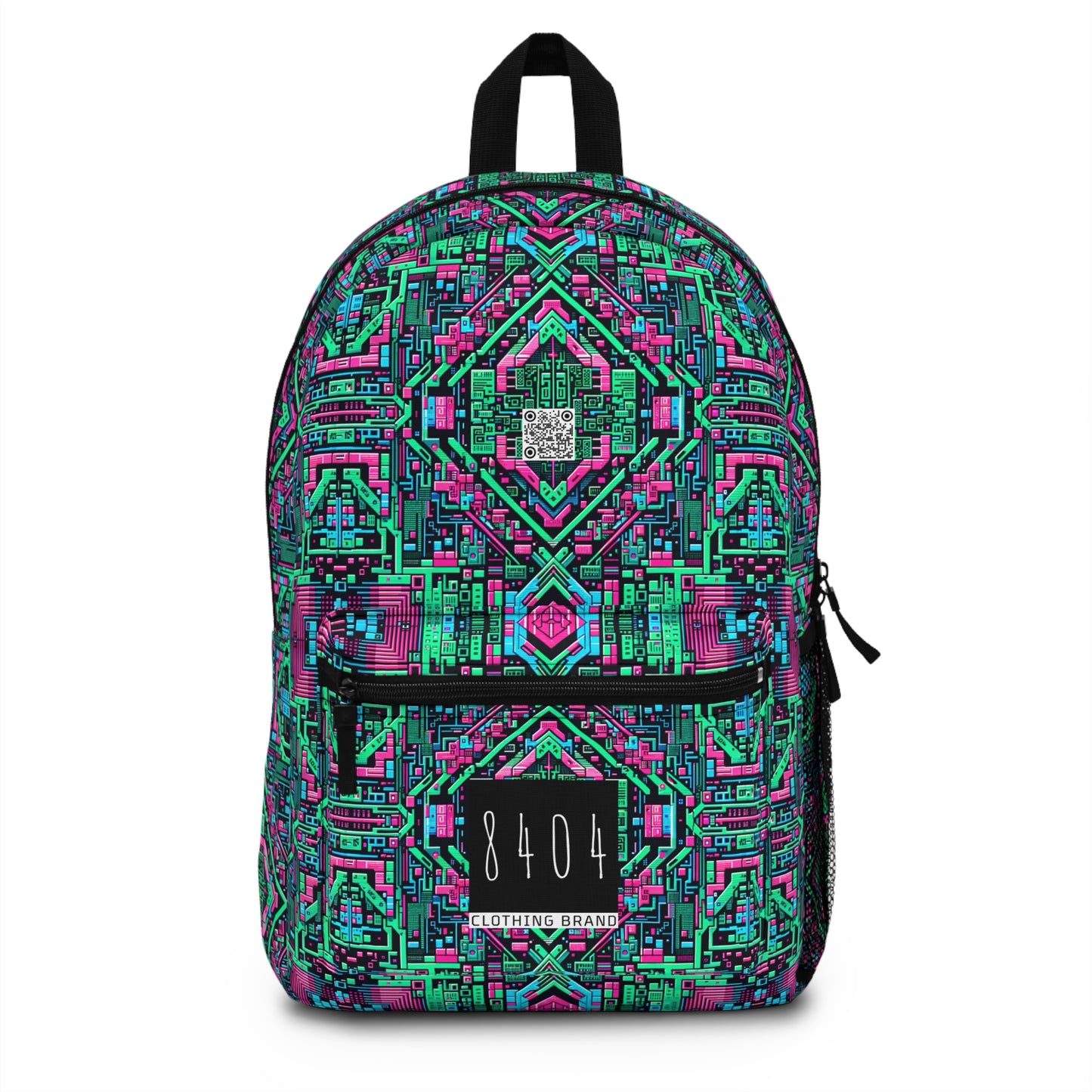 Digital Glitch Vibes Tech-Inspired Streetwear Backpack - 8404 Design-71