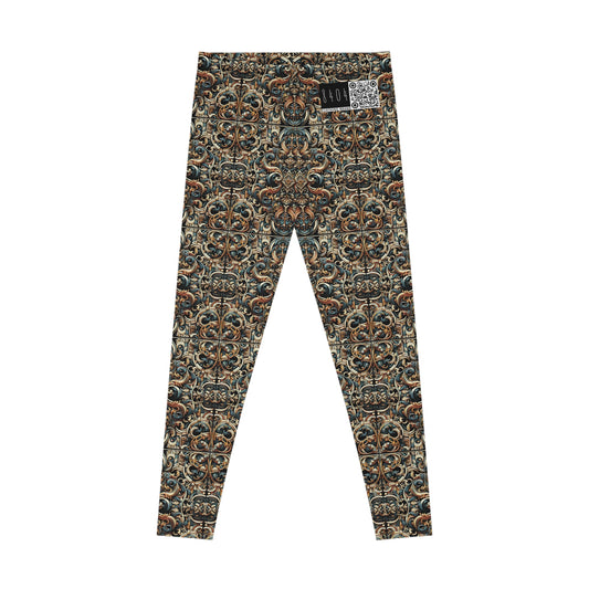 Urban Renaissance Historical Fusion With Street Edge Stretch Leggings - 8404 Design-59