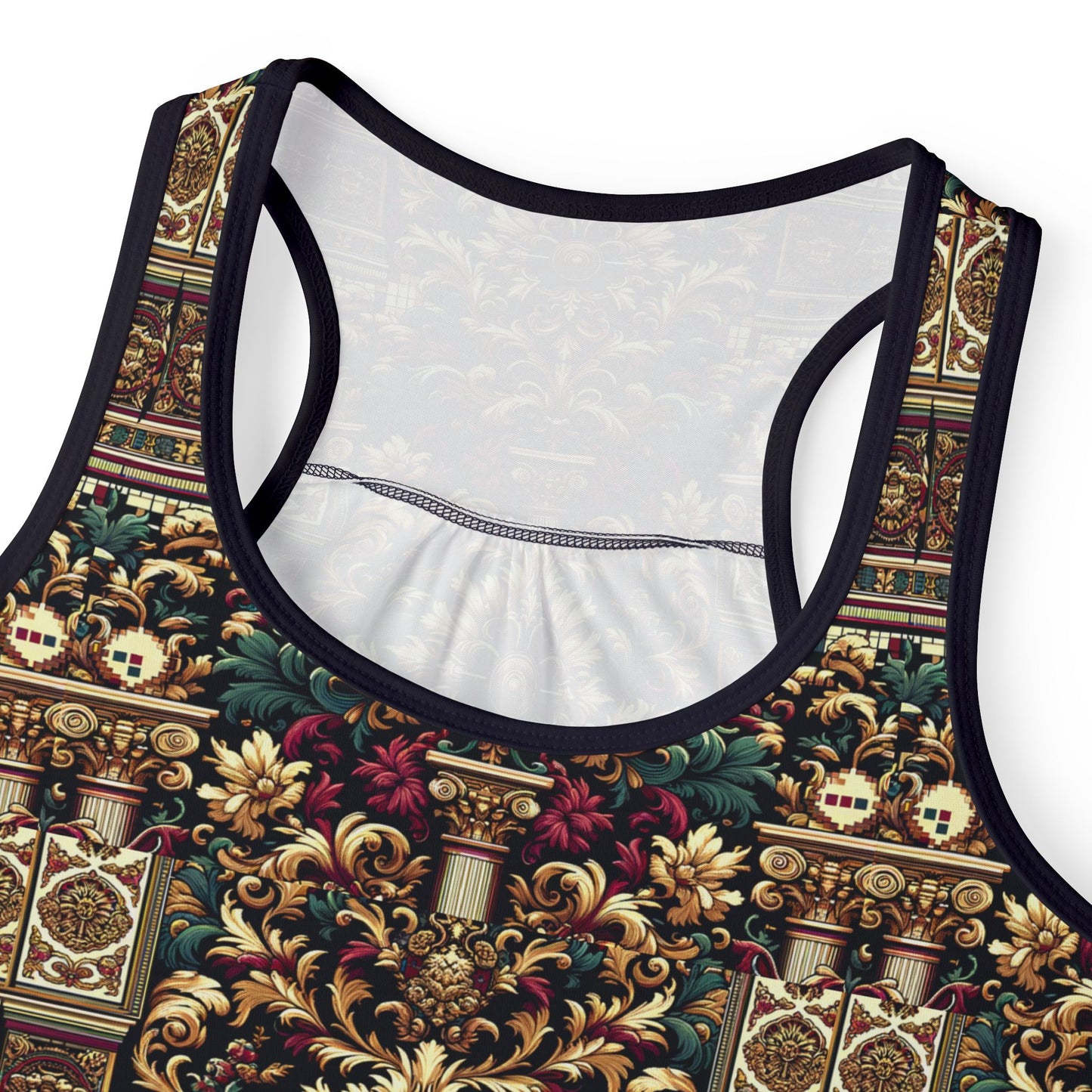 Digital Renaissance Modern Baroque Fusion Women's Tank Top - 8404 Design-57