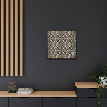 Cyber Garden Party Tech Garden Extravaganza Matte Canvas, Framed (multi-Color) - 8404 Design-66 A