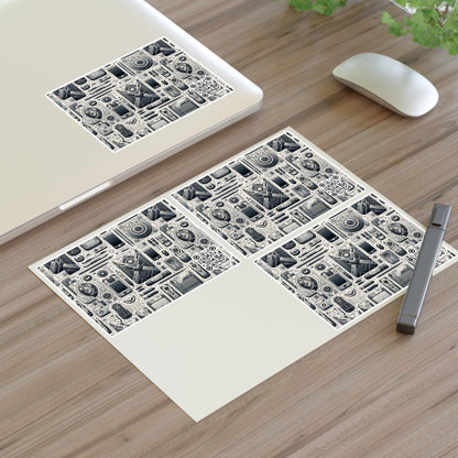 Tech Utility Gear Tech-Forward Minimalism Sticker Sheets - 8404 Design-39