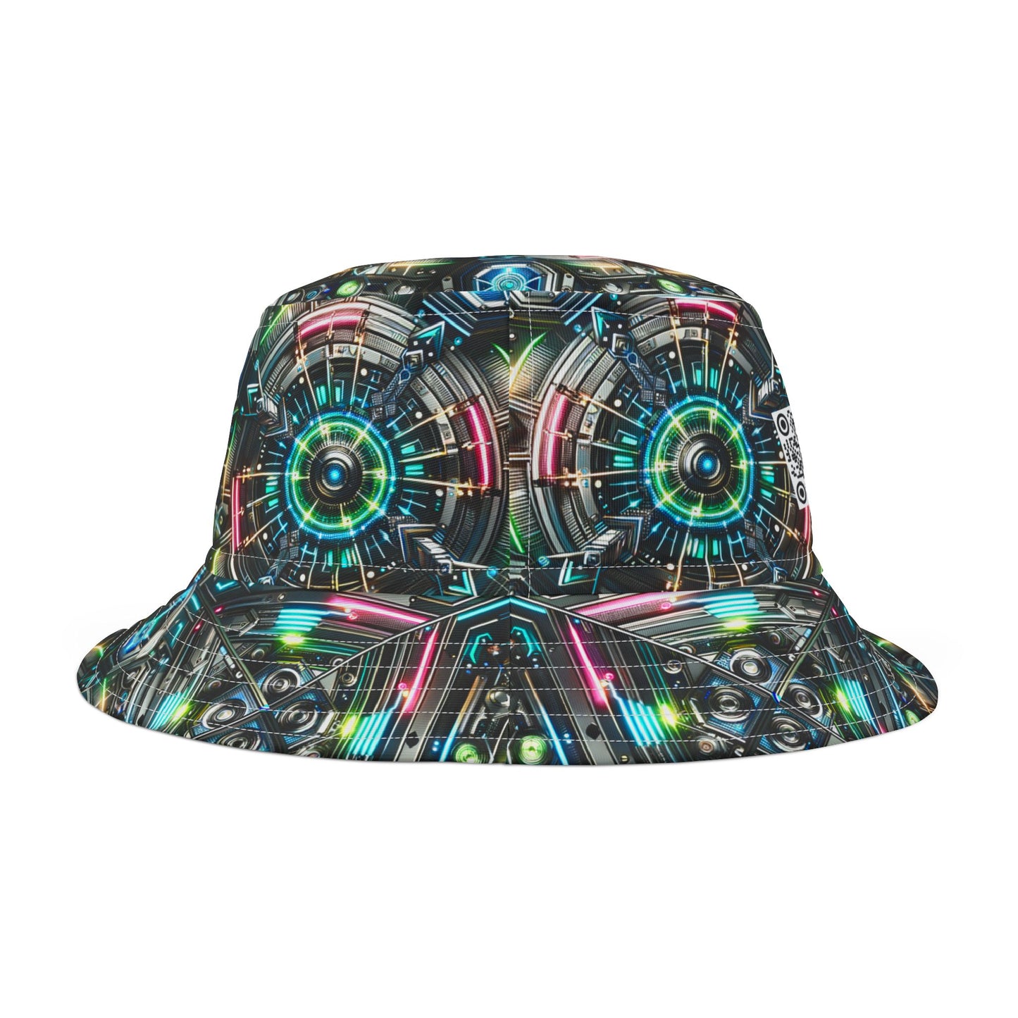 Tech-Infused Futurism Futuristic Tech Bucket Hat - 8404 Design-53