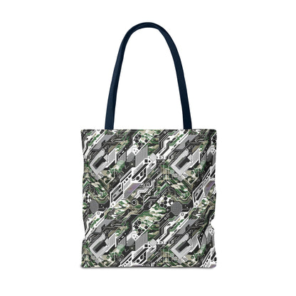 Tech Camo Fusion Tech-Forward Streetwear With a Futuristic Edge Tote Bag - 8404 Design-46