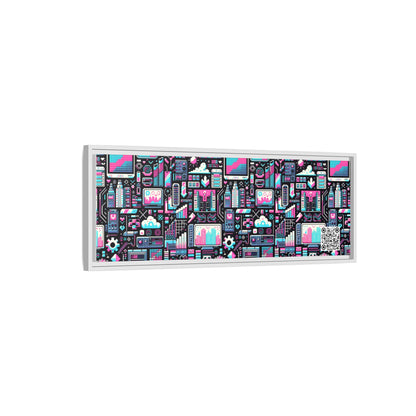 Digital Rebellion Youthful Streetwear with a Rebellious Digital Twist Matte Canvas, Framed (multi-color) - 8404 Design-71 B