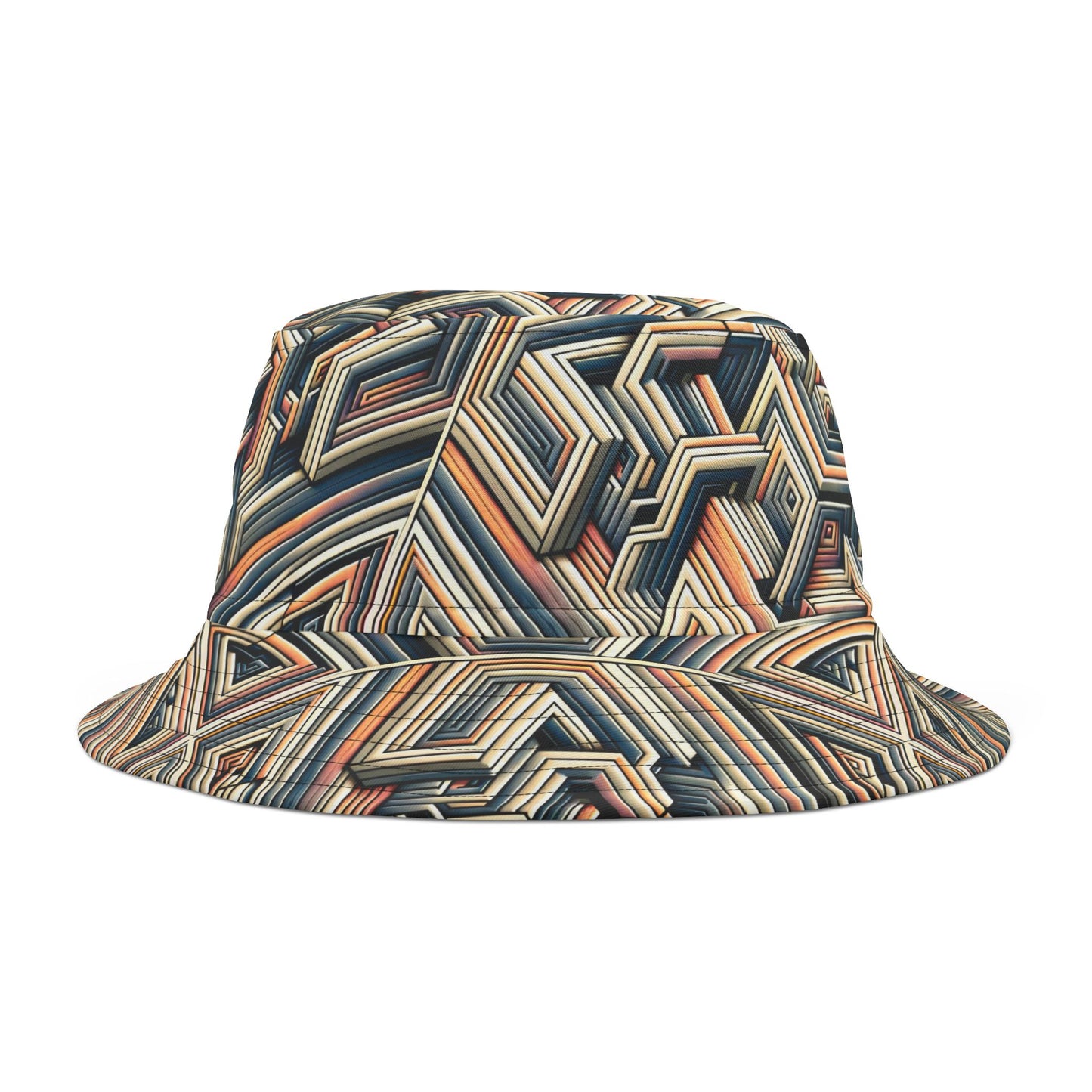 Tech Illusion Graphics Futuristic Artistry Bucket Hat - 8404 Design-52