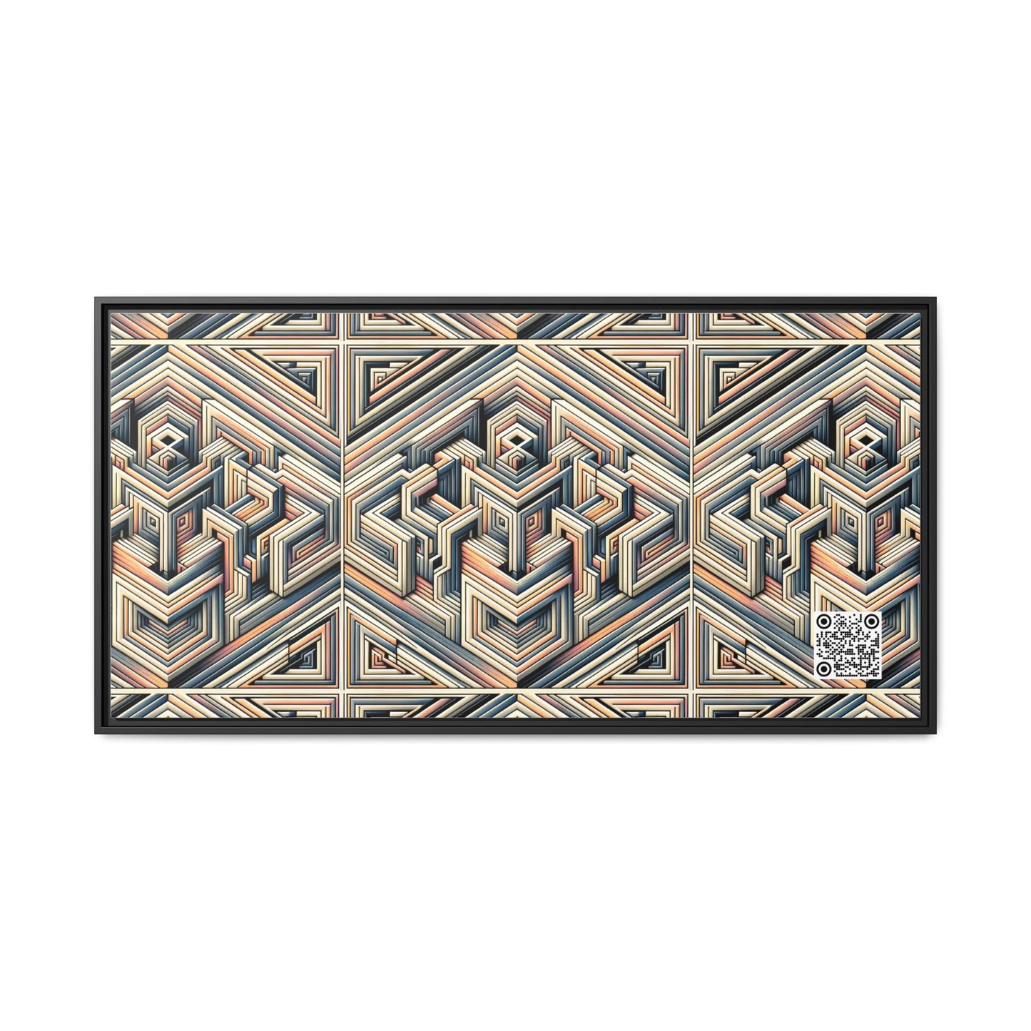 Tech Illusion Graphics Futuristic Artistry Matte Canvas, Framed (multi-color) - 8404 Design-52 B