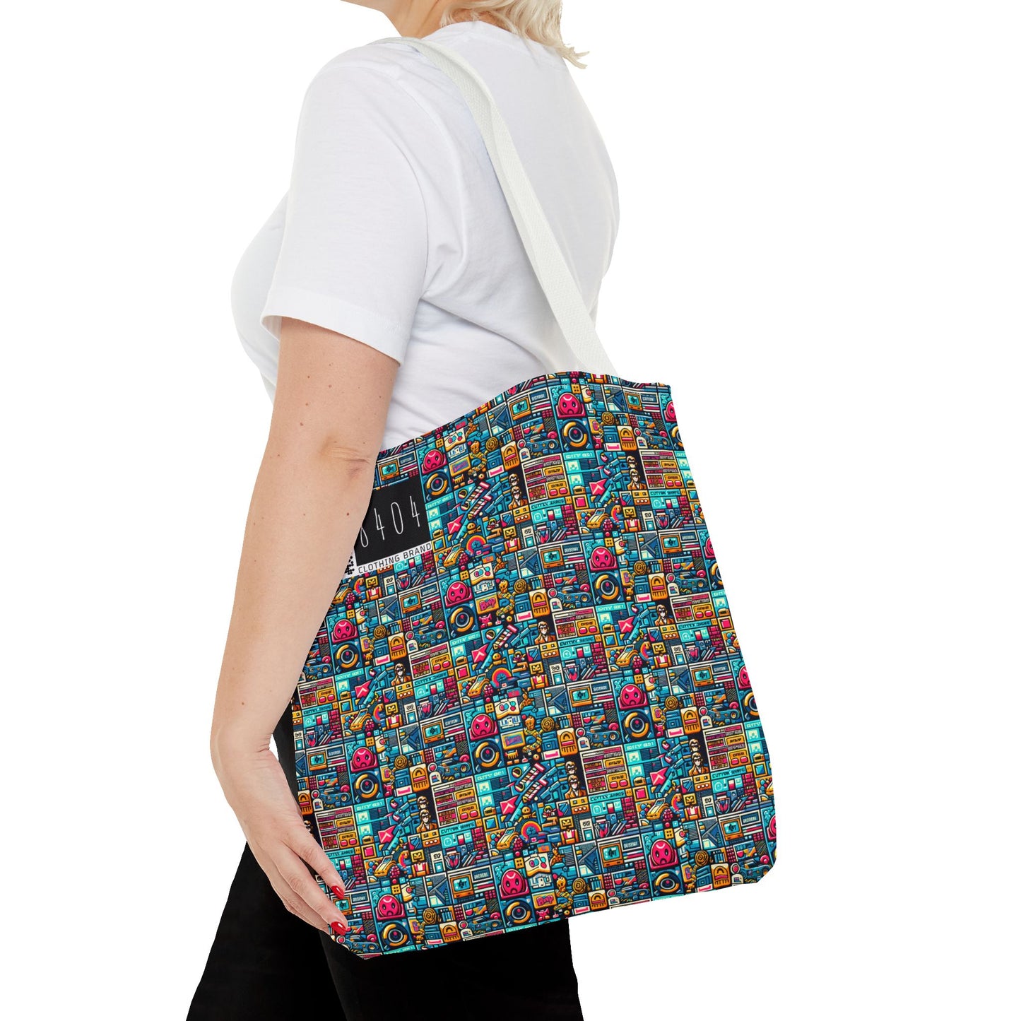 Digital Pop Culture Mashup Maximalist Pop Tote Bag - 8404 Design-47