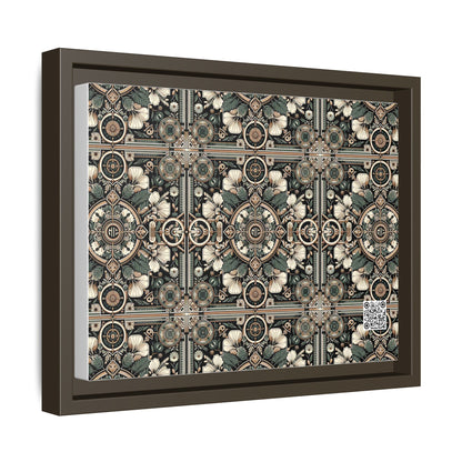 Cyber Garden Party Tech Garden Extravaganza Matte Canvas, Framed (multi-Color) - 8404 Design-66 A