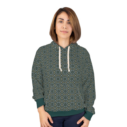 8404 Unisex Adult "green Outer Core" Fashion Pullover Hoodie