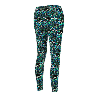 Digital Adventure Graphics Digital Explorer Women's Cut & Sew Casual Leggings - 8404 Design-55
