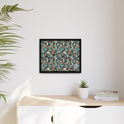 Digital Street Art Urban Street Style Matte Canvas, Framed (multi-color) - 8404 Design-81 A