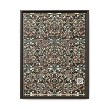 Urban Renaissance Historical Fusion With Street Edge Matte Canvas, Framed (multi-Color) - 8404 Design-57 A