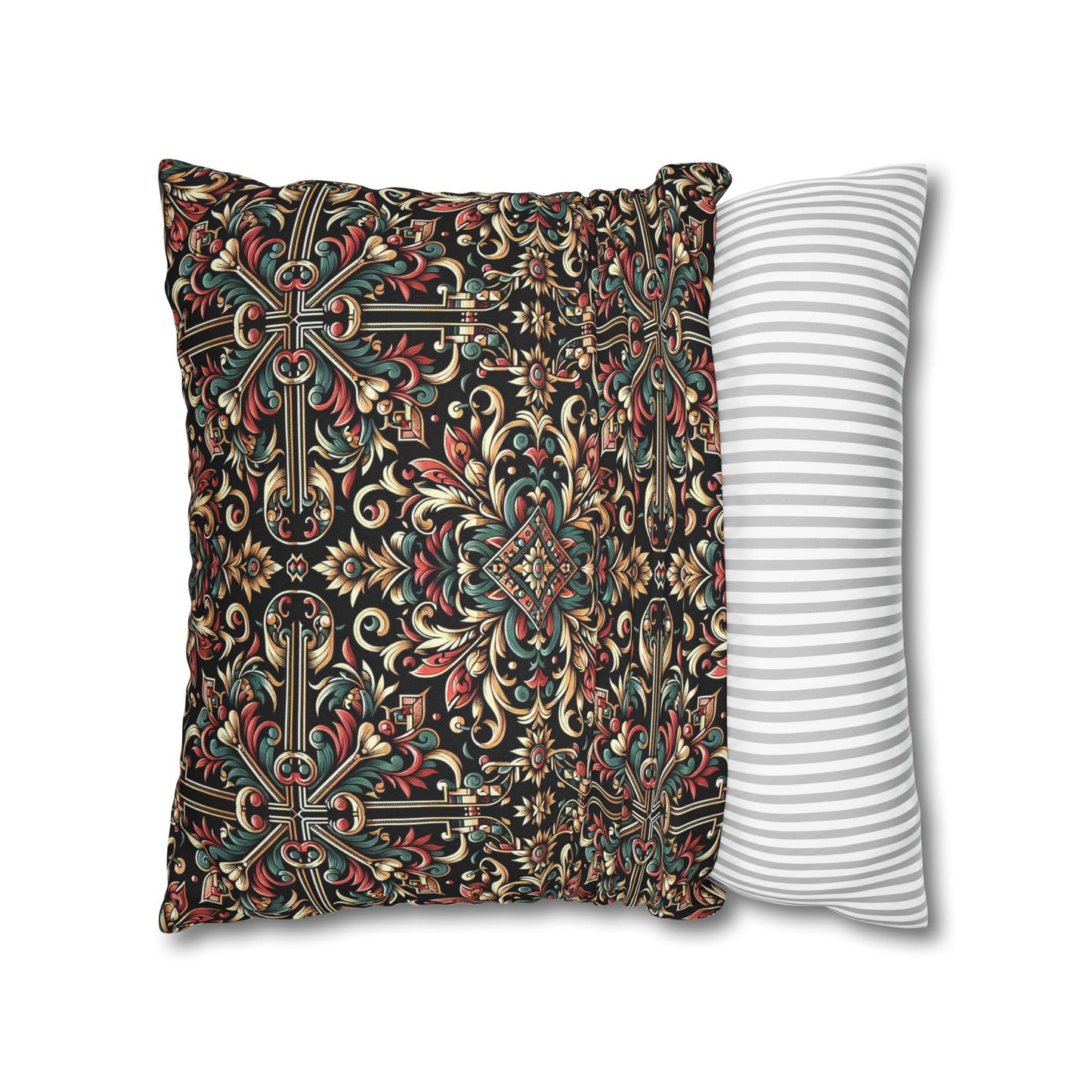 Streetwear Renaissance Artistic Clash of Old and New Spun Polyester Square Pillowcase - 8404 Design-46