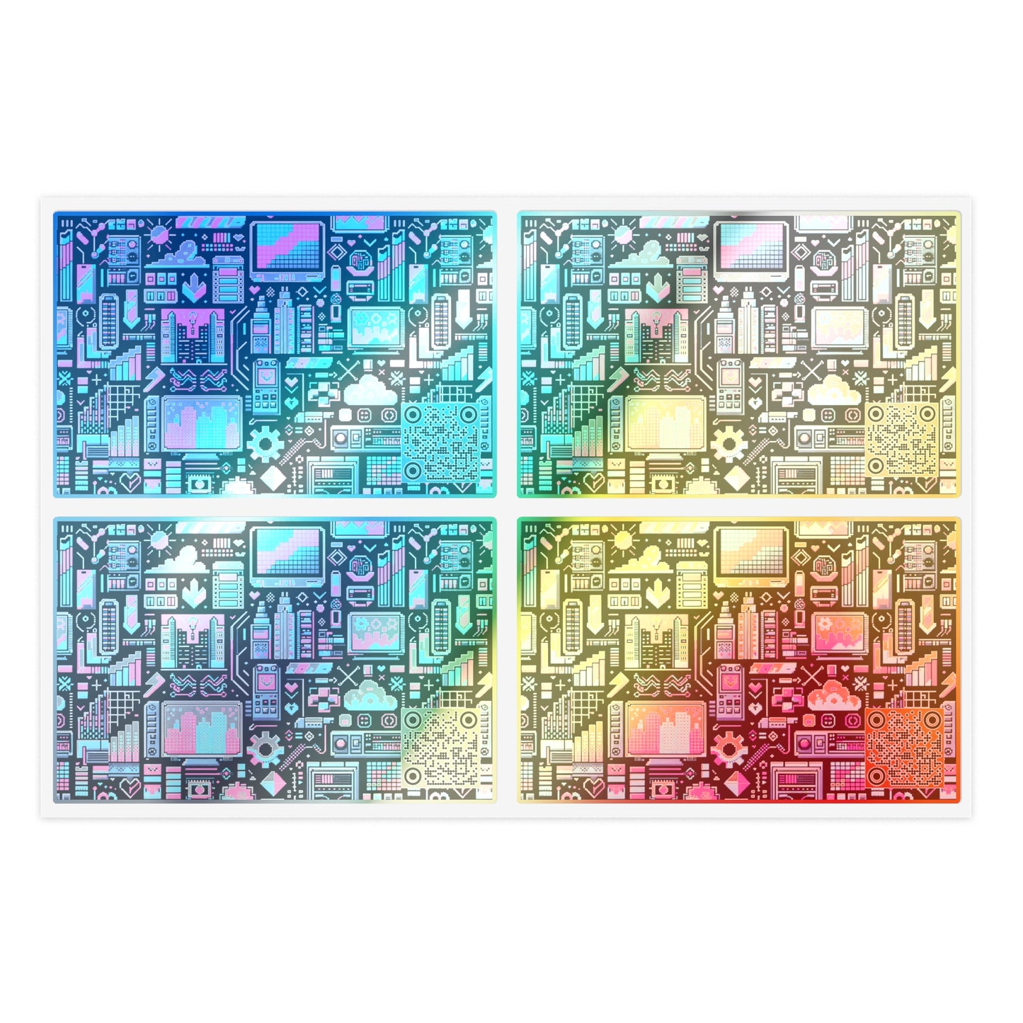 Digital Rebellion Youthful Streetwear with a Rebellious Digital Twist Sticker Sheet - 8404 Design-71