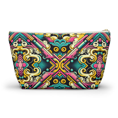 Neon Pop Art Revival Pop Culture Retro Accessory Pouch W T-Bottom - 8404 Design-59