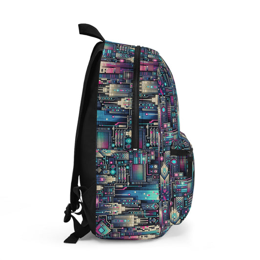 Digital Renaissance Tech-Forward Maximalism Backpack - 8404 Design-56