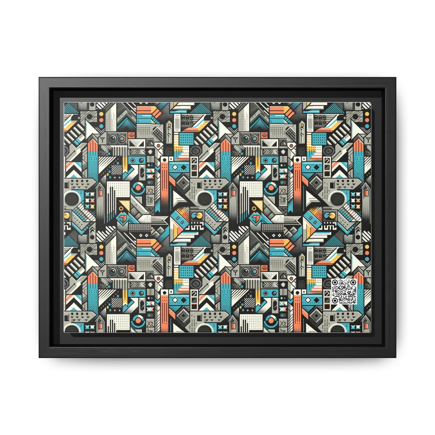 Digital Street Art Urban Street Style Matte Canvas, Framed (multi-color) - 8404 Design-81 A