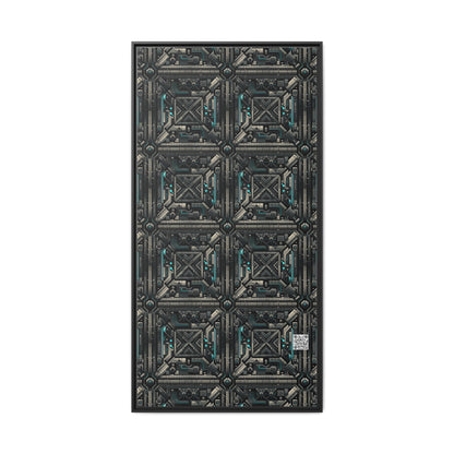 Tech Noir Futuristic Tech Aesthetic with a Dark Twist Matte Canvas, Framed (multi-color) - 8404 Design-59 A
