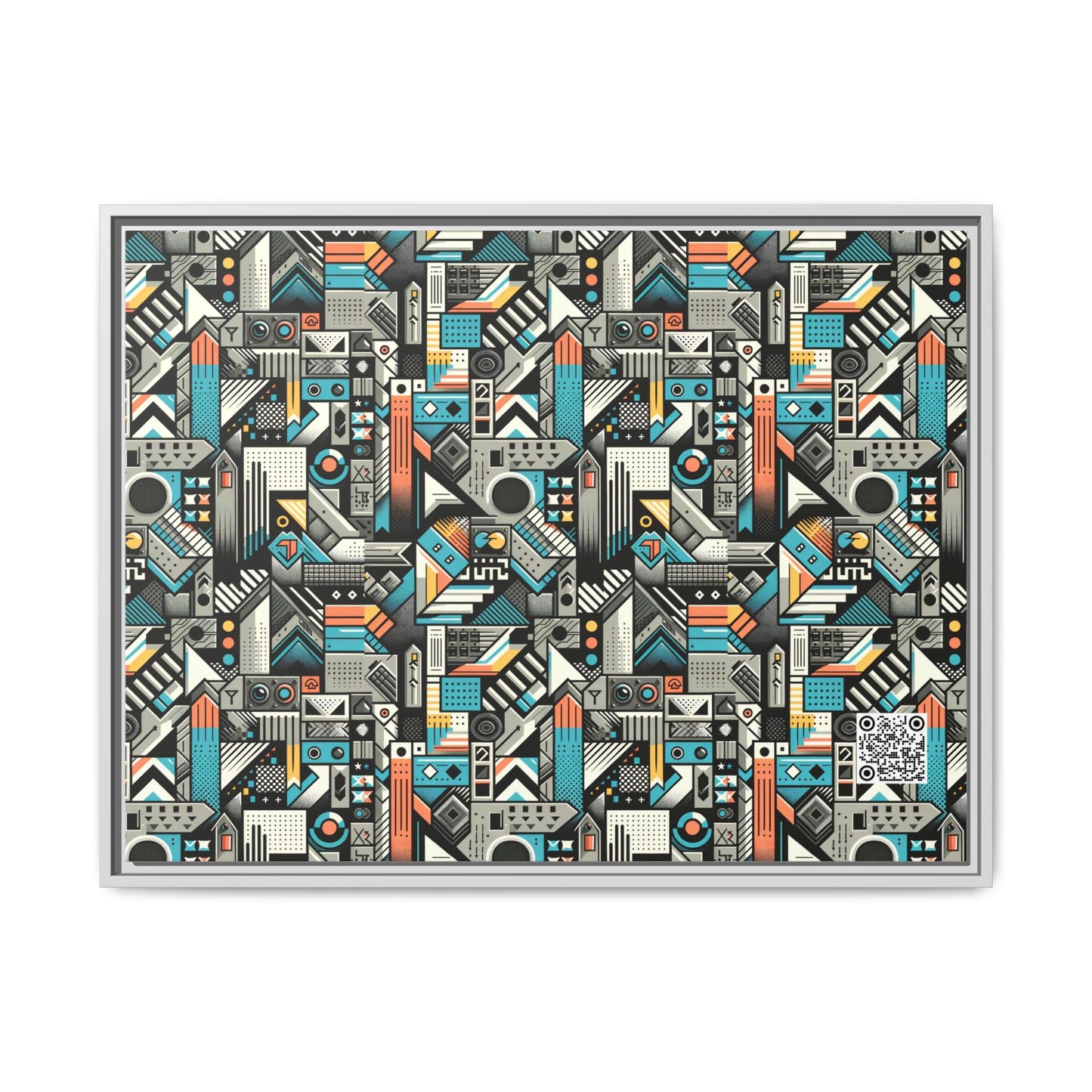 Digital Street Art Urban Street Style Matte Canvas, Framed (multi-color) - 8404 Design-81 A