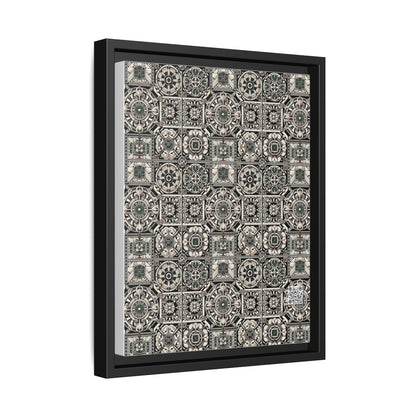 Cyber Garden Party Tech Garden Extravaganza Matte Canvas, Framed (multi-Color) - 8404 Design-45 A
