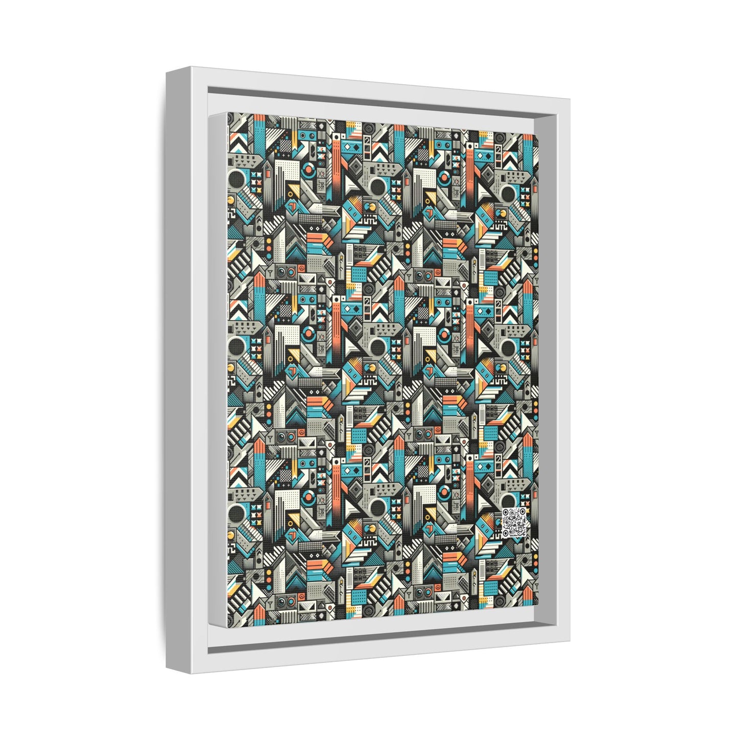 Digital Street Art Urban Street Style Matte Canvas, Framed (multi-color) - 8404 Design-81 A