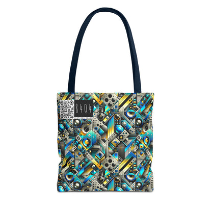 Tech Art Fusion Tech-Forward Streetwear Tote Bag - 8404 Design-50