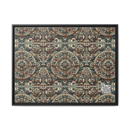 Urban Renaissance Historical Fusion With Street Edge Matte Canvas, Framed (multi-Color) - 8404 Design-57 A