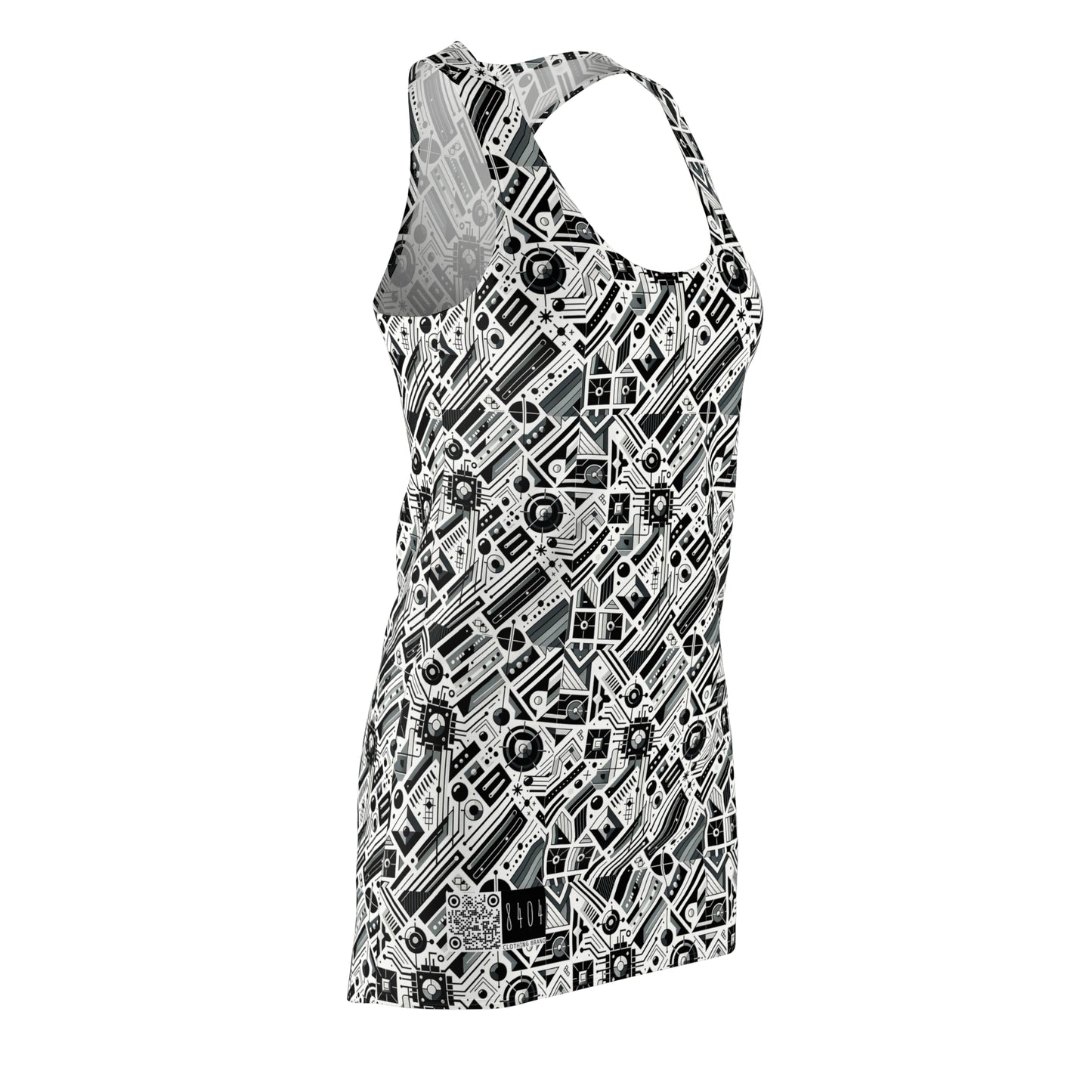 Digital Minimalism Minimalist Tech Women's Cut & Sew Racerback Dress - 8404 Design-62