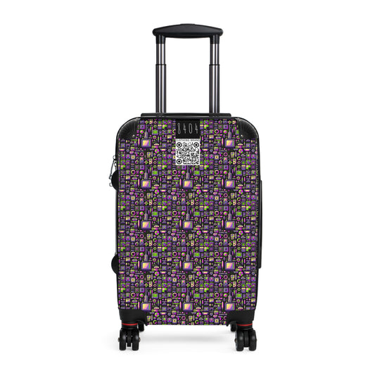 Digital Nostalgia Remix Modern Vintage Fusion Suitcase - 8404 Design-67