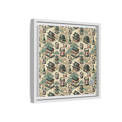 Cultural Artisanal Fusion Contemporary Cultural Elegance Matte Canvas, Framed (multi-Color) - 8404 Design-68 B