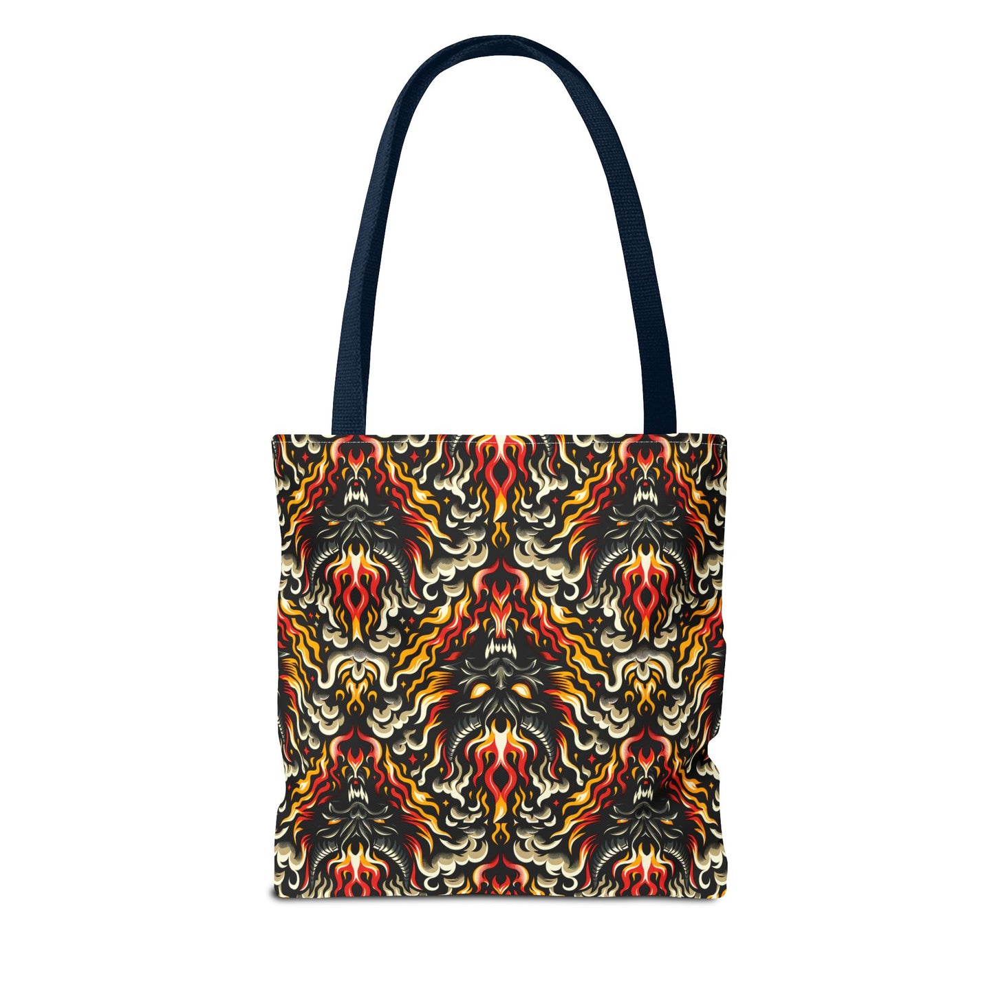 Flame Graphics Maximalist Streetwear Tote Bag - 8404 Design-59