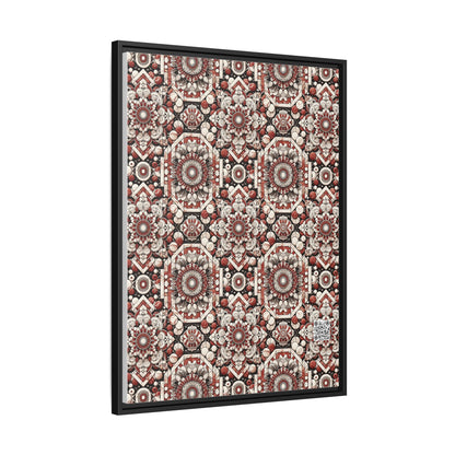 Neo Jomon Sculptural Aesthetics Artisanal Streetwear Matte Canvas, Framed (multi-Color) - 8404 Design-55 A
