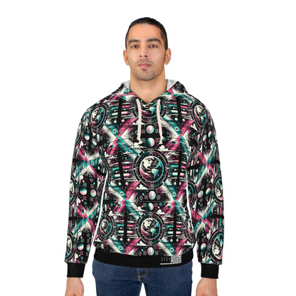Digital Artistry Digital-native Streetwear Pullover Hoodie - 8404 Design-62