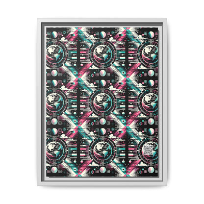 Digital Artistry Digital-native Streetwear Matte Canvas, Framed (multi-color) - 8404 Design-62 A