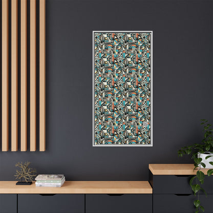 Digital Street Art Urban Street Style Matte Canvas, Framed (multi-color) - 8404 Design-81 B