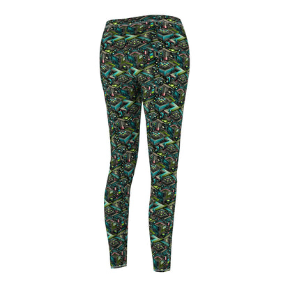 Women's Cut & Sew Casual Leggings Future Tech - 8404 Design-01