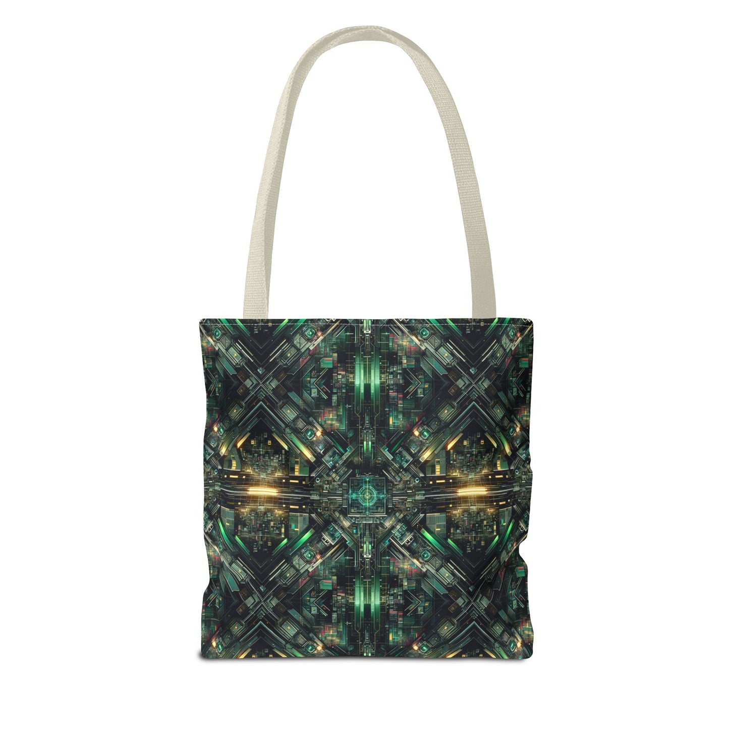 Tech Noir Graphics Tech-Inspired Streetwear Tote Bag - 8404 Design-56