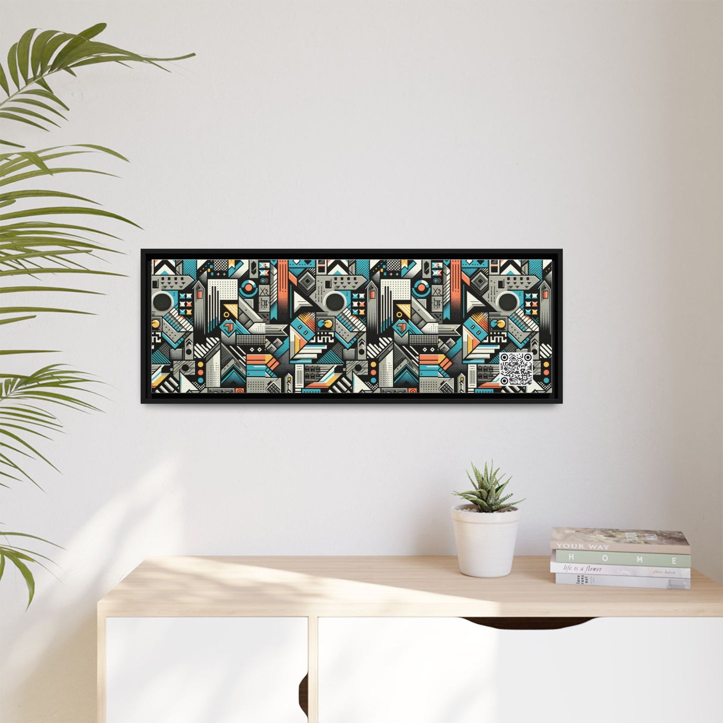 Digital Street Art Urban Street Style Matte Canvas, Framed (multi-color) - 8404 Design-81 B