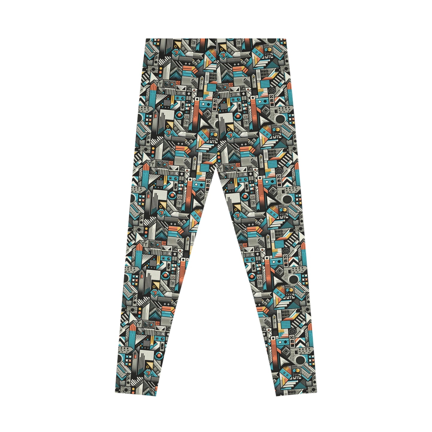 Digital Street Art Urban Street Style Stretch Leggings - 8404 Design-81