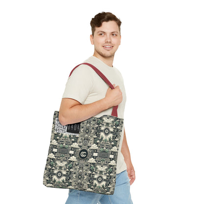 Cyber Garden Party Tech Garden Extravaganza Tote Bag - 8404 Design-54