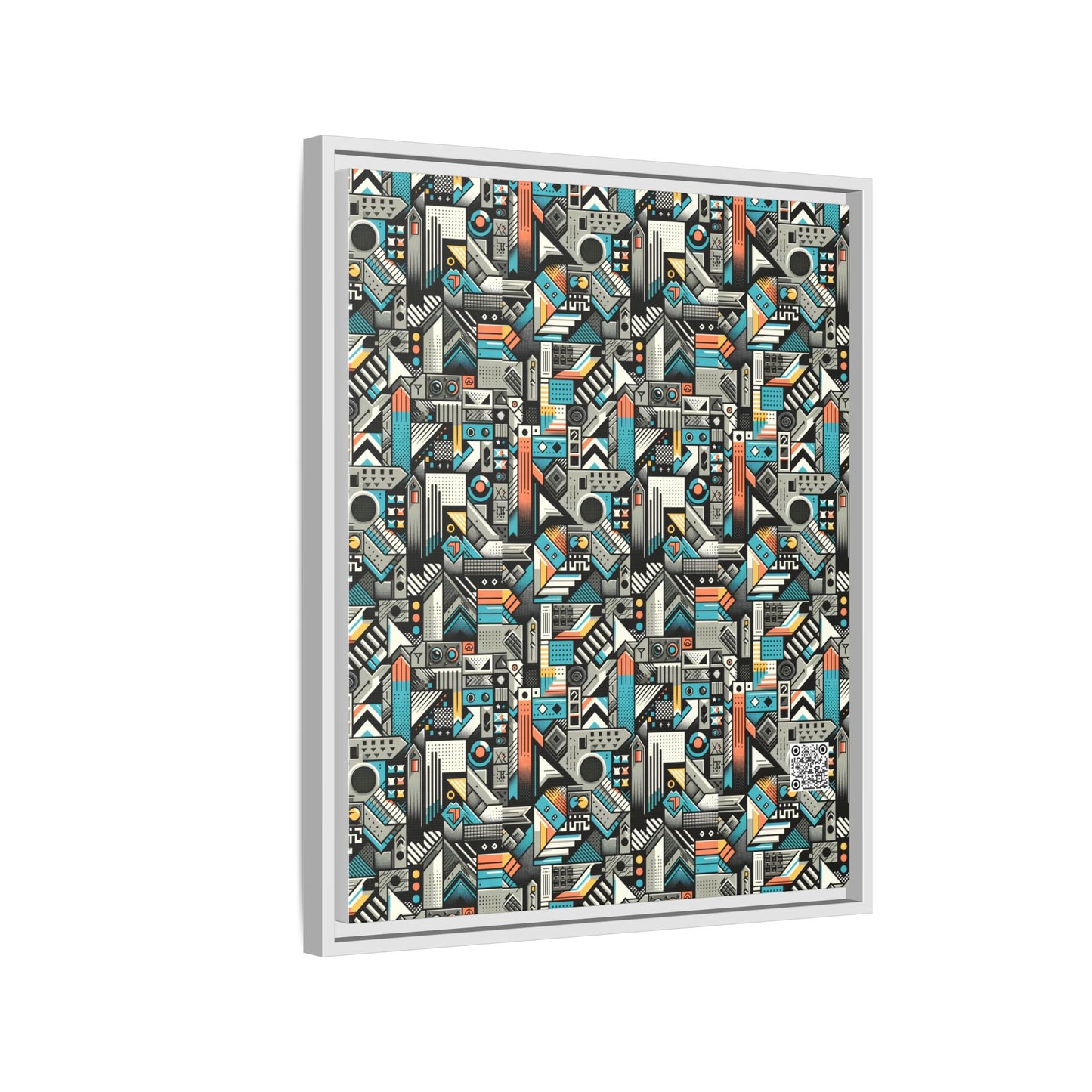 Digital Street Art Urban Street Style Matte Canvas, Framed (multi-color) - 8404 Design-81 B