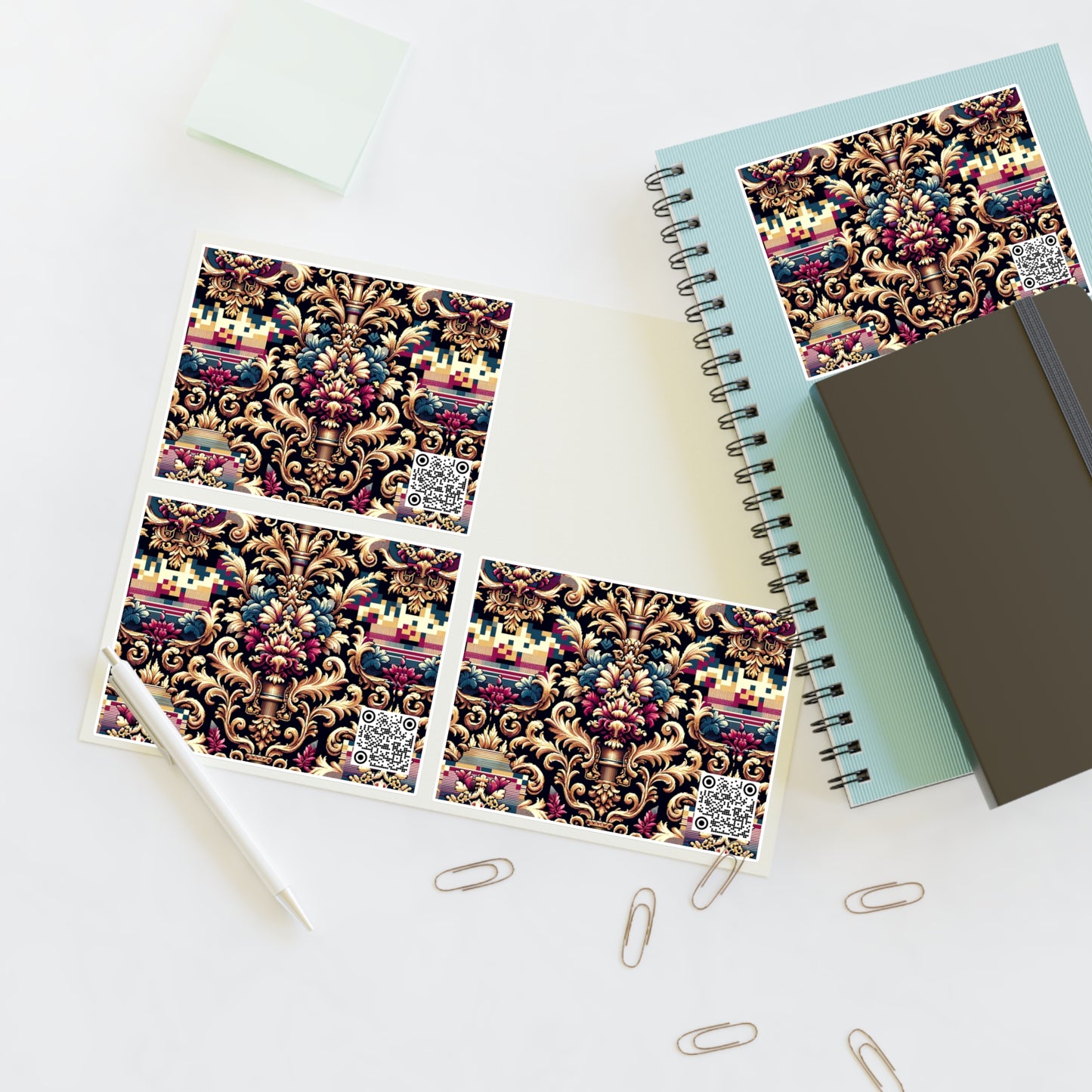 Digital Renaissance Modern Baroque Fusion Sticker Sheets - 8404 Design-53