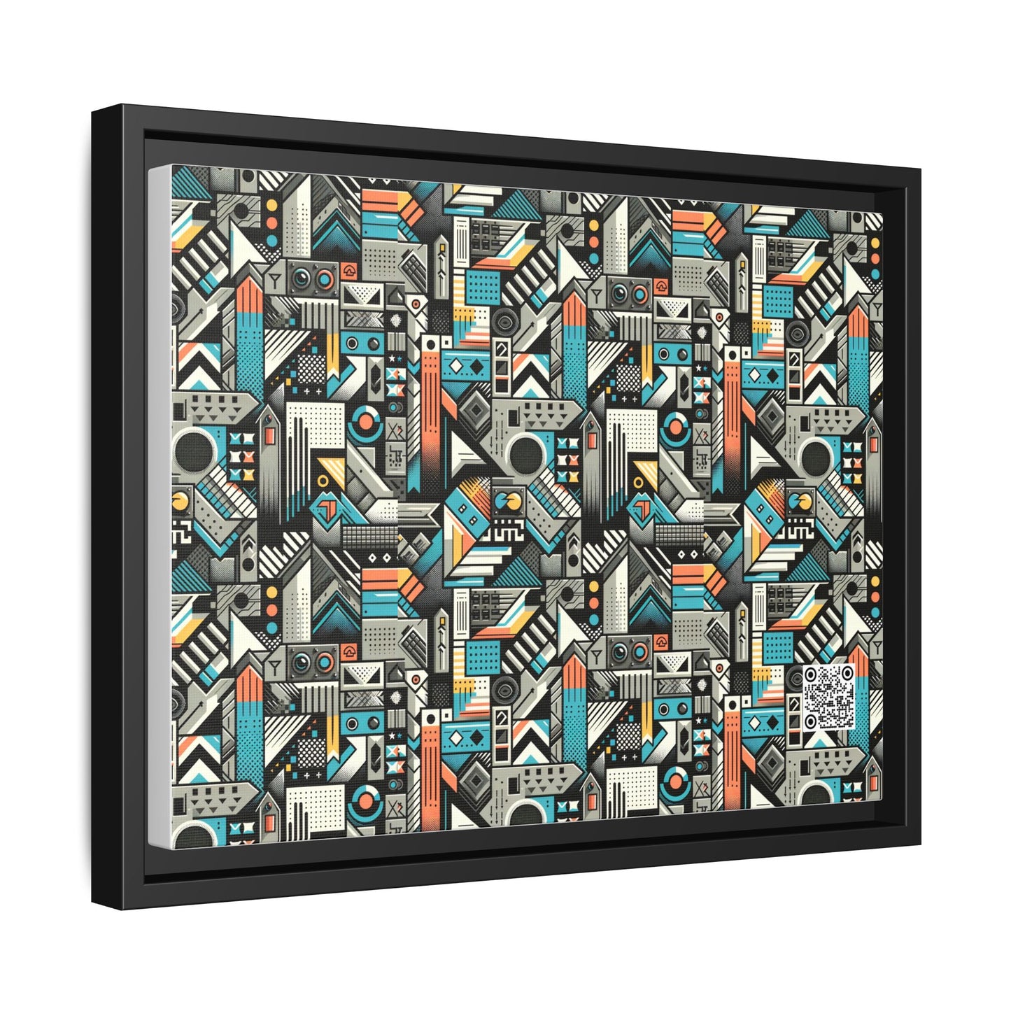 Digital Street Art Urban Street Style Matte Canvas, Framed (multi-color) - 8404 Design-81 A