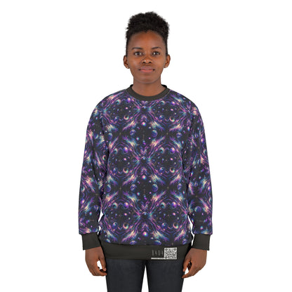 Galactic Hues Tech-Forward Cosmic Fusion Sweatshirt - 8404 Design-41