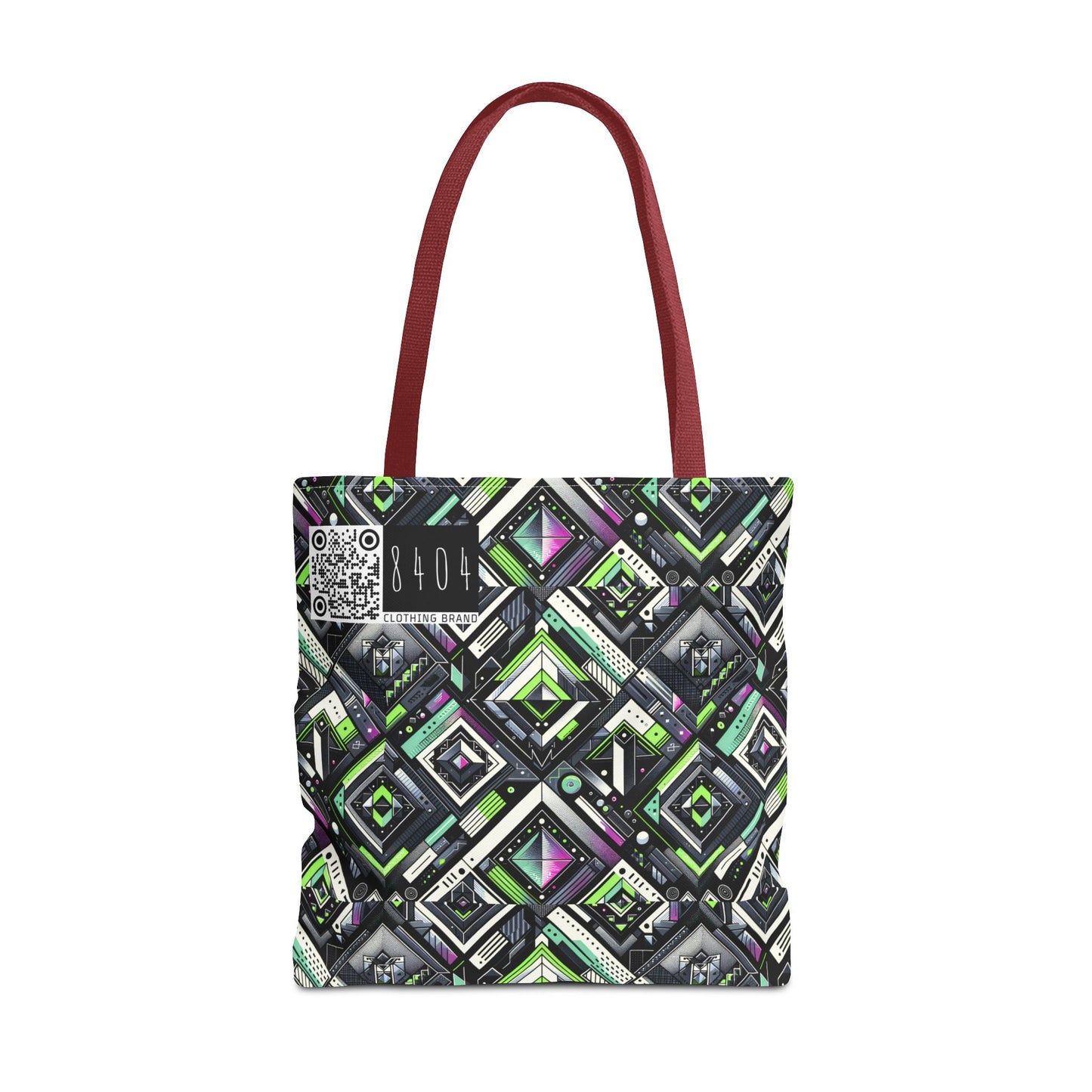 Retro Futurism Graphics Tech-Forward Streetwear Tote Bag - 8404 Design-48