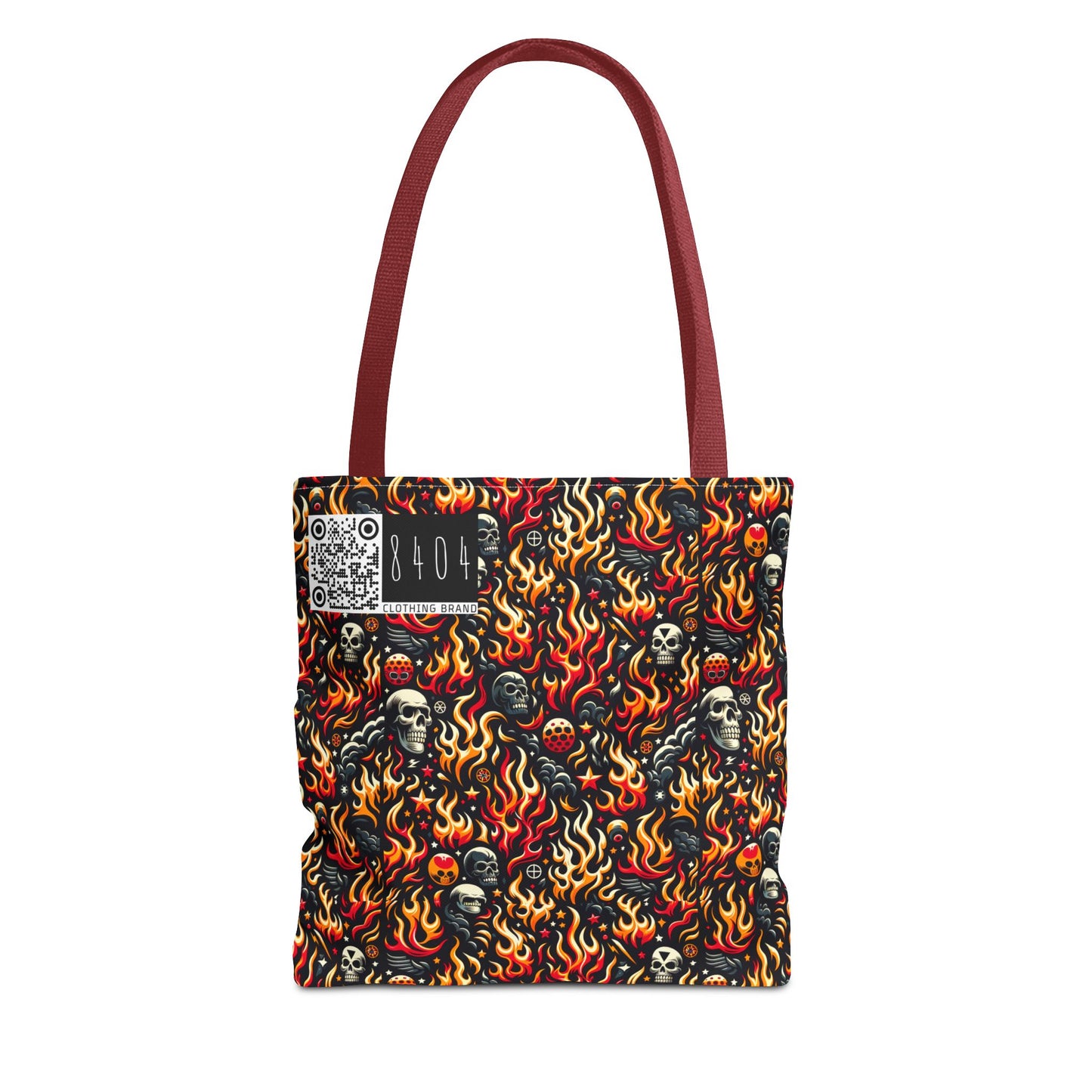Flame Graphics Maximalist Streetwear Tote Bag - 8404 Design-76