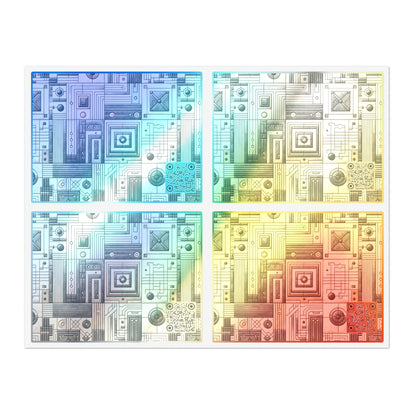 Tech Utility Chic Tech-Forward Minimalist Sticker Sheets - 8404 Design-54