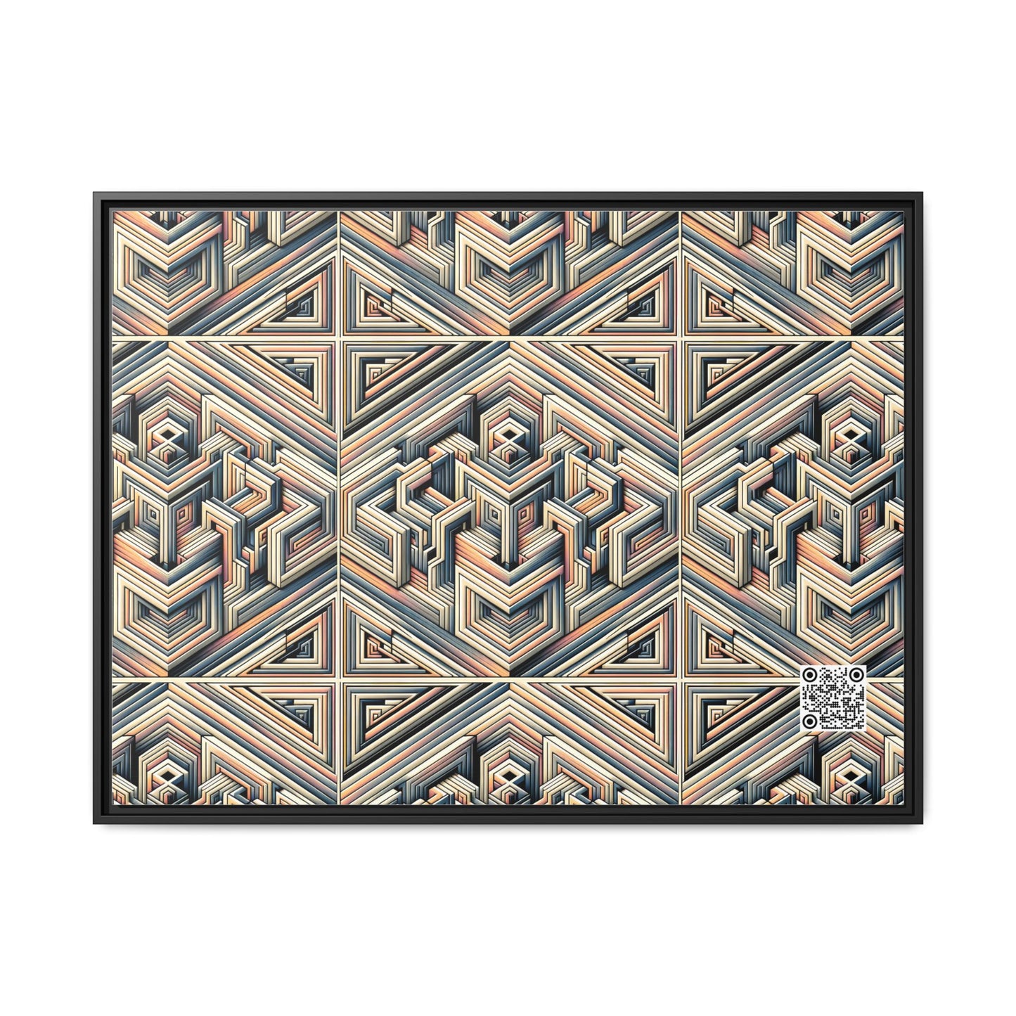 Tech Illusion Graphics Futuristic Artistry Matte Canvas, Framed (multi-color) - 8404 Design-52 A