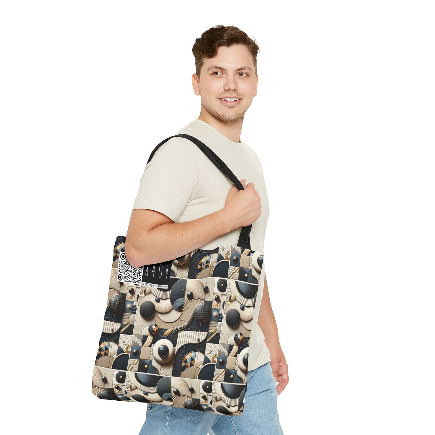 Tech-forward Luxe Streetwear Tech Luxe Fusion Tote Bag - 8404 Design-71