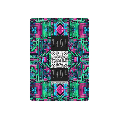 Digital Glitch Vibes Tech-Inspired Streetwear Poker Playing Cards - 8404 Design-71 B